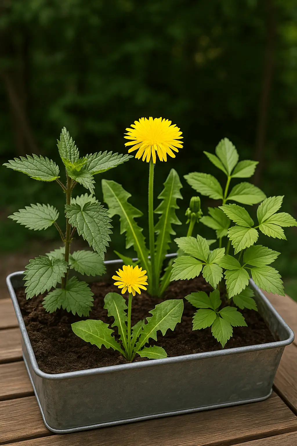 Brennnessel, Löwenzahn und Giersch im Balkonkasten – essbare Wildpflanzen als grüner Notvorrat für die Selbstversorgung